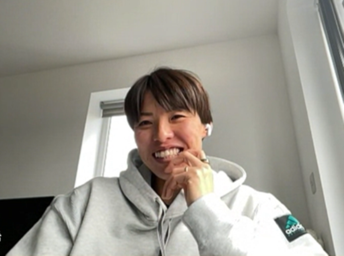 ロンドン・シティ・ライオネス　熊谷紗希　オンライン取材　スクリーンショット