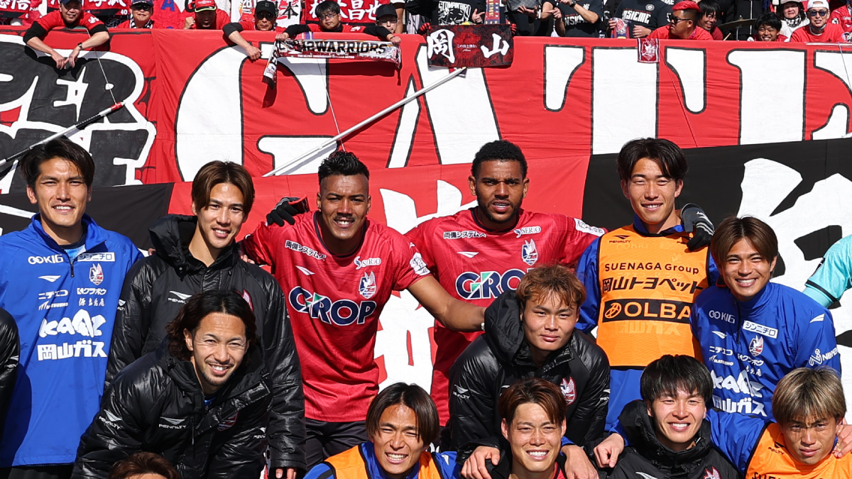 ファジアーノ岡山　ウェリック・ポポとルカオ