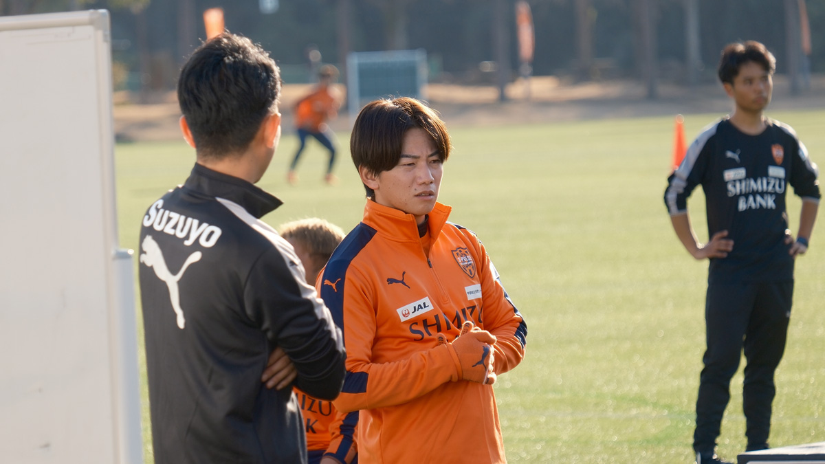 清水エスパルスMF中原輝【写真：榊原拓海】