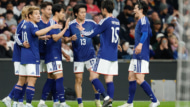 イングランド代表戦相手に先制したサッカー日本代表