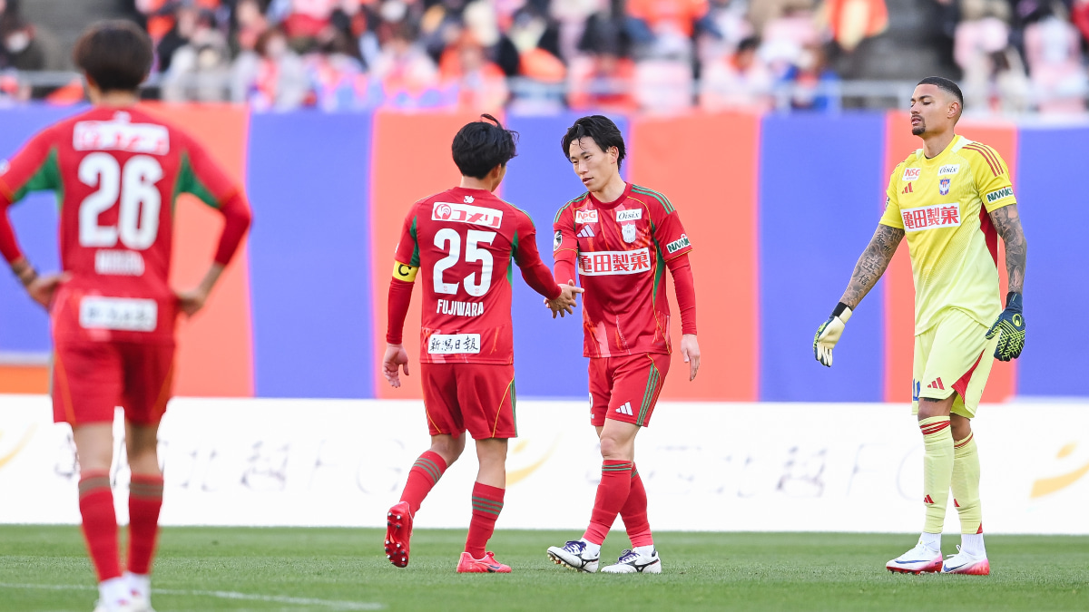 カターレ富山に敗れたアルビレックス新潟