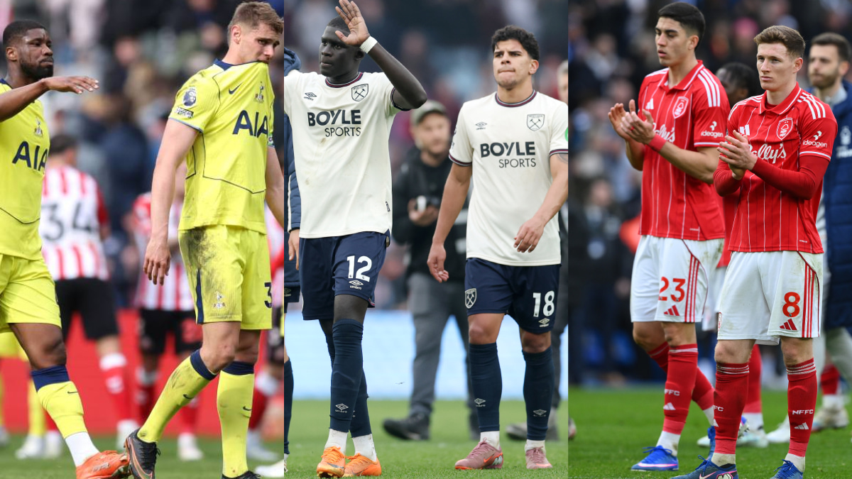 プレミアリーグ　残留争いチーム