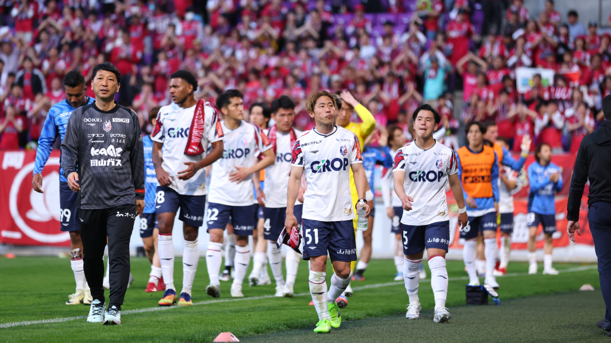京都サンガF.C.に5-1の大敗を喫したファジアーノ岡山