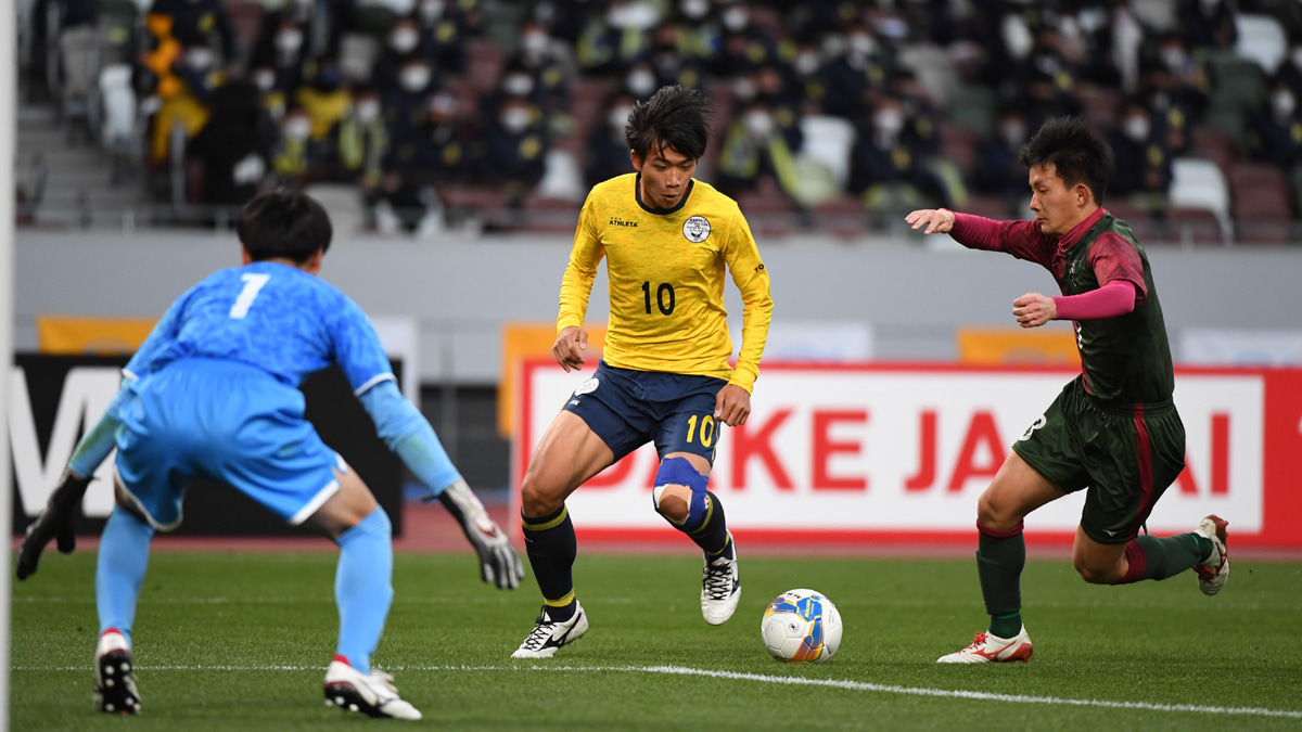 関東第一の10番として全国高校サッカー選手権に出場した肥田野蓮治