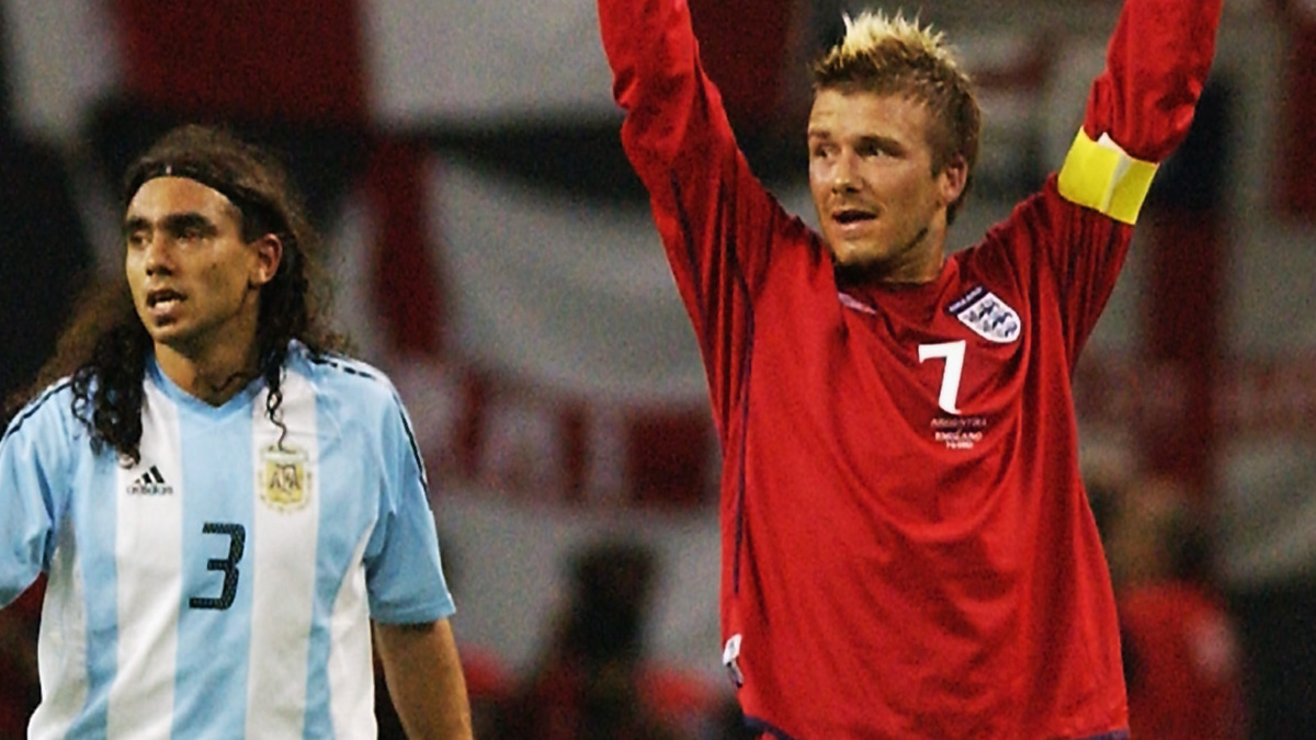 日韓W杯　アルゼンチン代表とイングランド代表