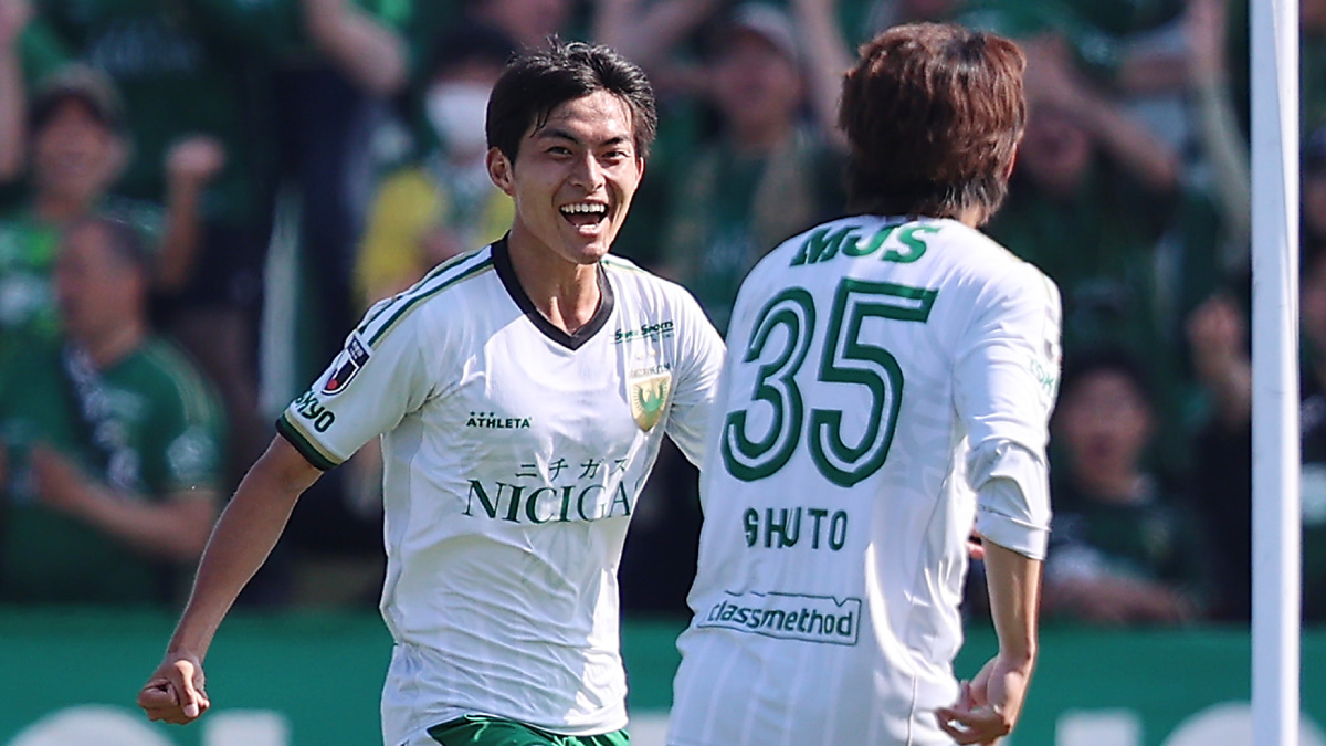 水戸ホーリーホック戦でゴールを決めた白井亮丞