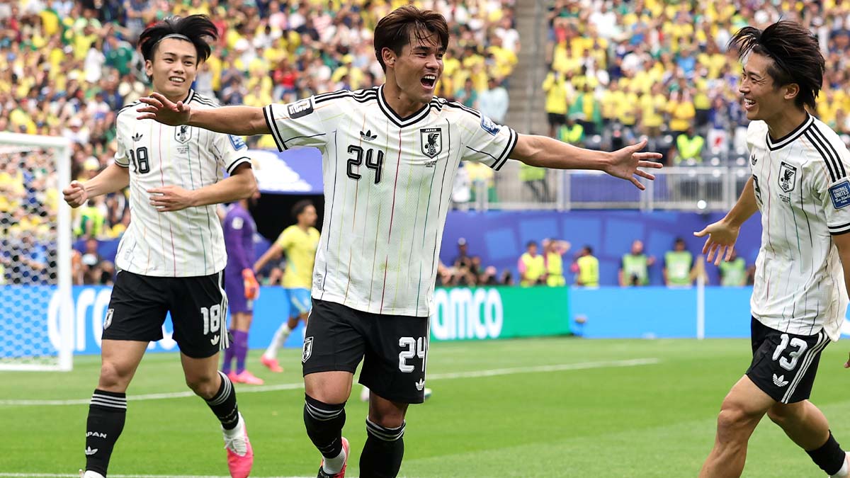 日本代表がブラジル相手に先制ゴール！ MF佐野海舟、ボール奪取からの