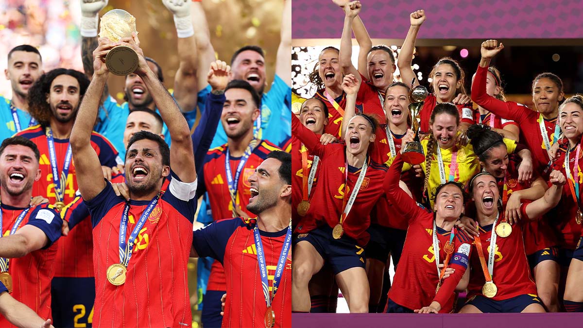 快挙達成！ スペイン代表、史上初のW杯“男女同時優勝”！ アルゼンチン