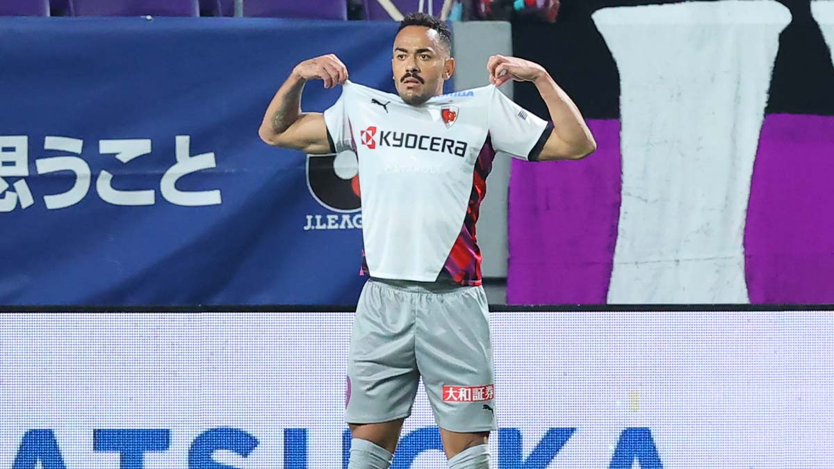 異次元のキープ力！ 京都サンガF.C.のFWラファエル・エリアスのゴール